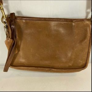 Vintage Coach Brown Leather Crossbody Bag